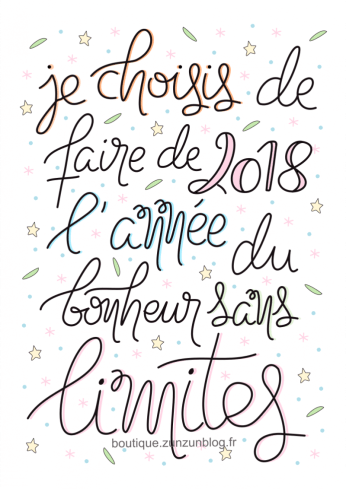 mantra-2018-annee-du-bonheur-sans-limites-affiche-ou-carte-postale